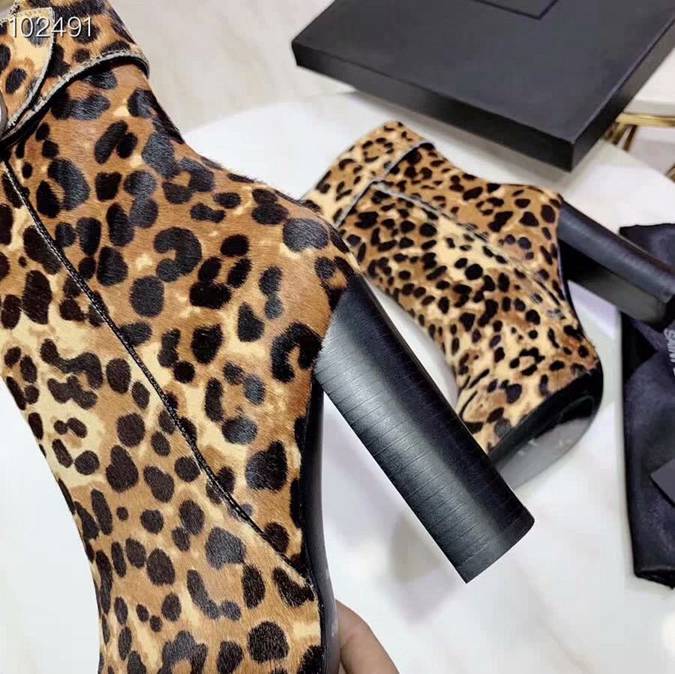 ysl leopard boots