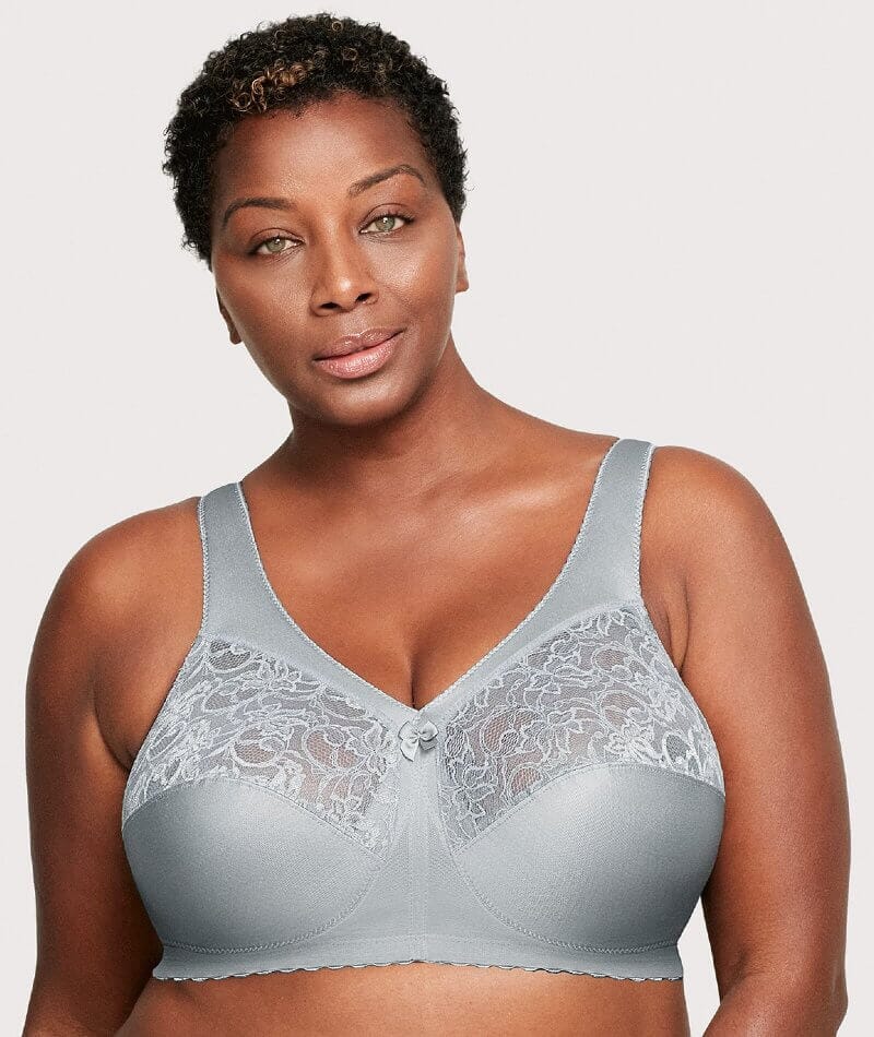  Womens Plus Size Full Coverage Underwire Unlined Minimizer  Lace Bra Light Brown 34K