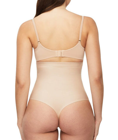 Nancy Ganz Bamboo & Lace Waisted Brief - Mahogany - Curvy Bras