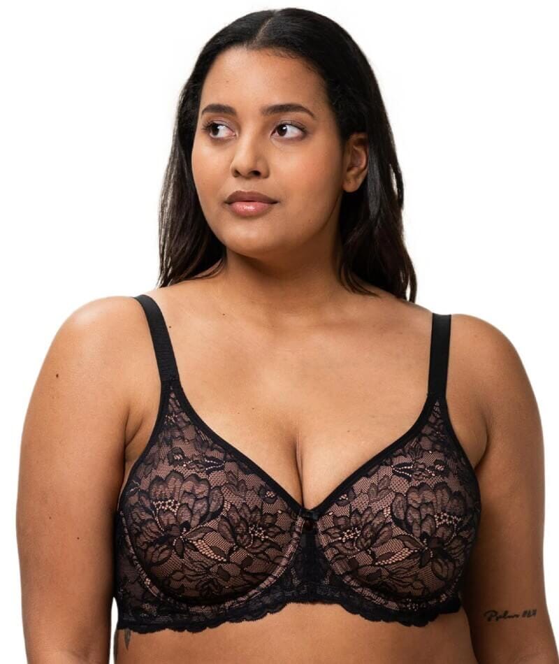 Berlei Sweatergirl Lace Underwire Bra - Nude Lace - Curvy