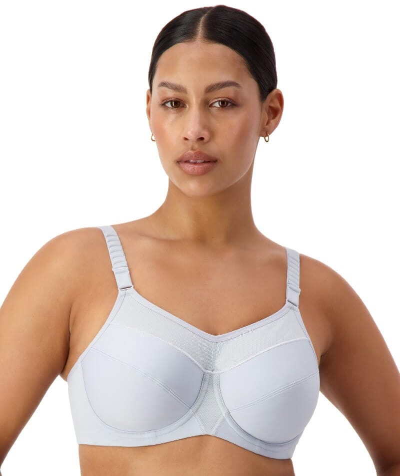 Triumph Embroidered Minimizer Bra - Silver Shadow