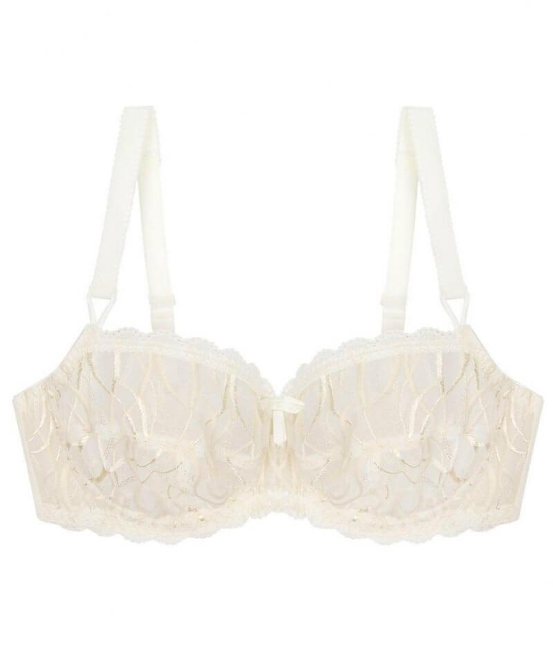 Fayreform Alessia Rose Balconette Bra - Vanilla Ice/White Smoke - Curvy ...