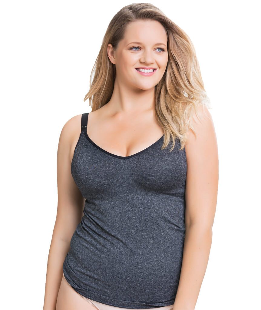 Cake Maternity Toffee Shaping Seamless Nursing Tank - Midnight Blue - Curvy  Bras