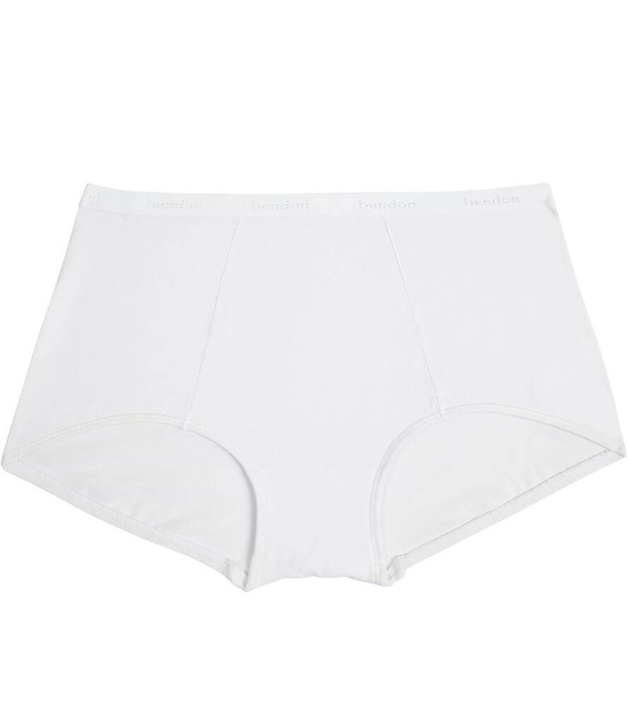 Bendon Body Cotton Trouser Brief - White - Curvy Bras