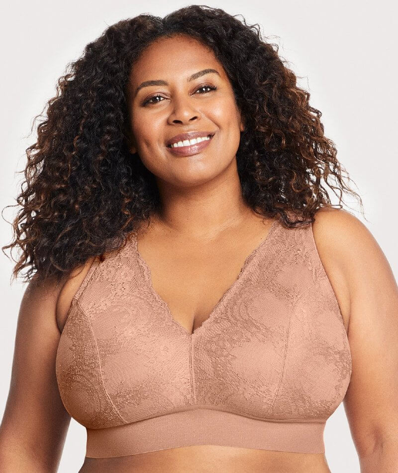 Curvy Cassie Lace Trim Bralette – Lauriebelles