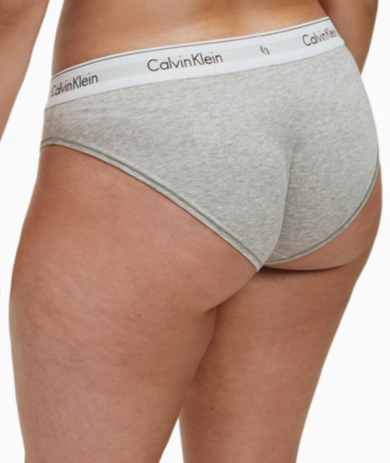 Calvin Klein Modern Cotton Plus Hipster Brief - Grey Heather - Curvy Bras