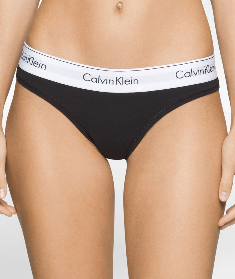 Calvin Klein Underwear Modern Cotton Padded Triangle in Black