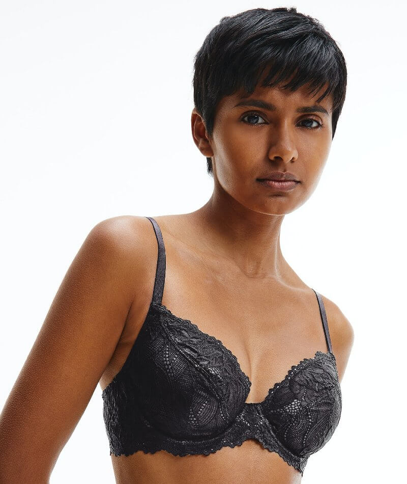 Womens Calvin Klein 2pk Black Bare Demi Bra Size 34b for sale online