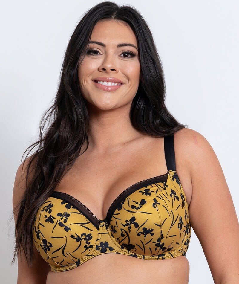 Curvy Kate - NEW! Putting the pretty into everyday lingerie! Lifestyle Lace  offers an ultra-sheer latte plunge bra offset by delicate black lace  side-cup detail, contrast straps and binding. One of the