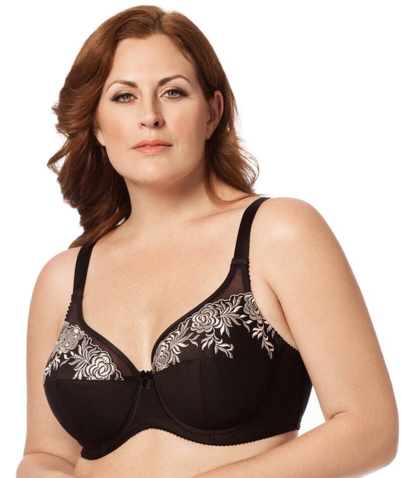 Elila Molded Spacer Underwired Strapless Bra - Black - Curvy Bras