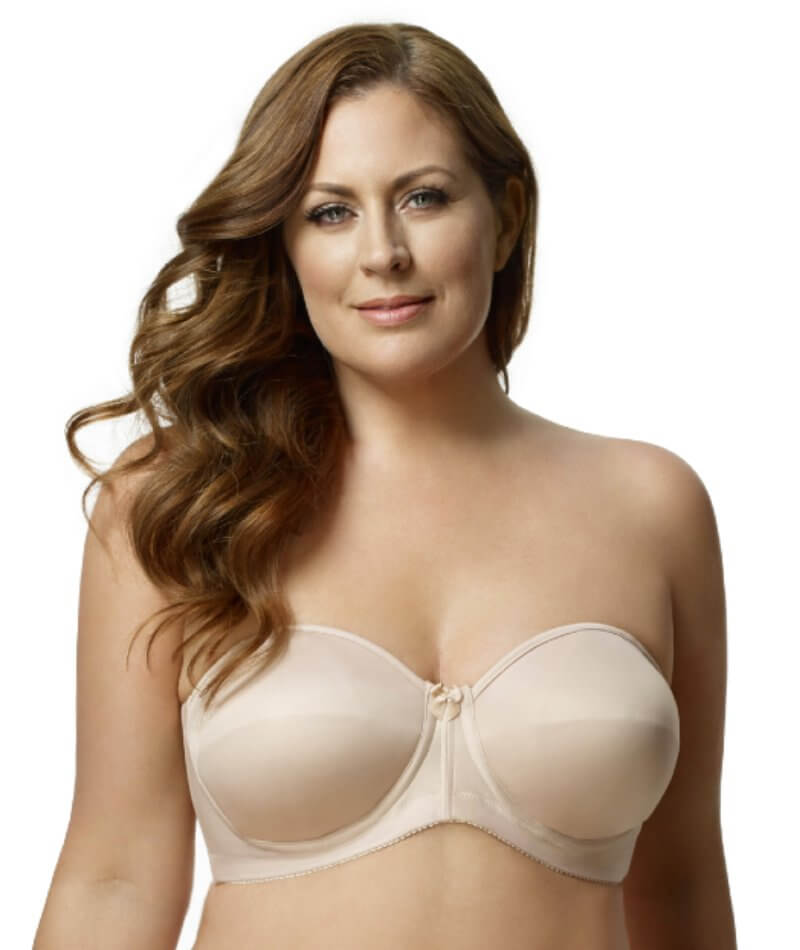 Elomi Smoothing Underwire Foam Molded Strapless Bra, Nude, 40F