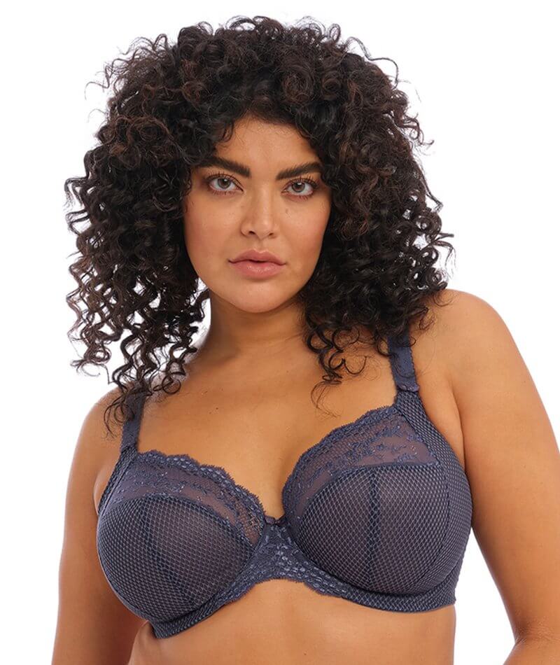 Elila Stretch Lace Bandless Underwire Bra in Plum - Busted Bra Shop