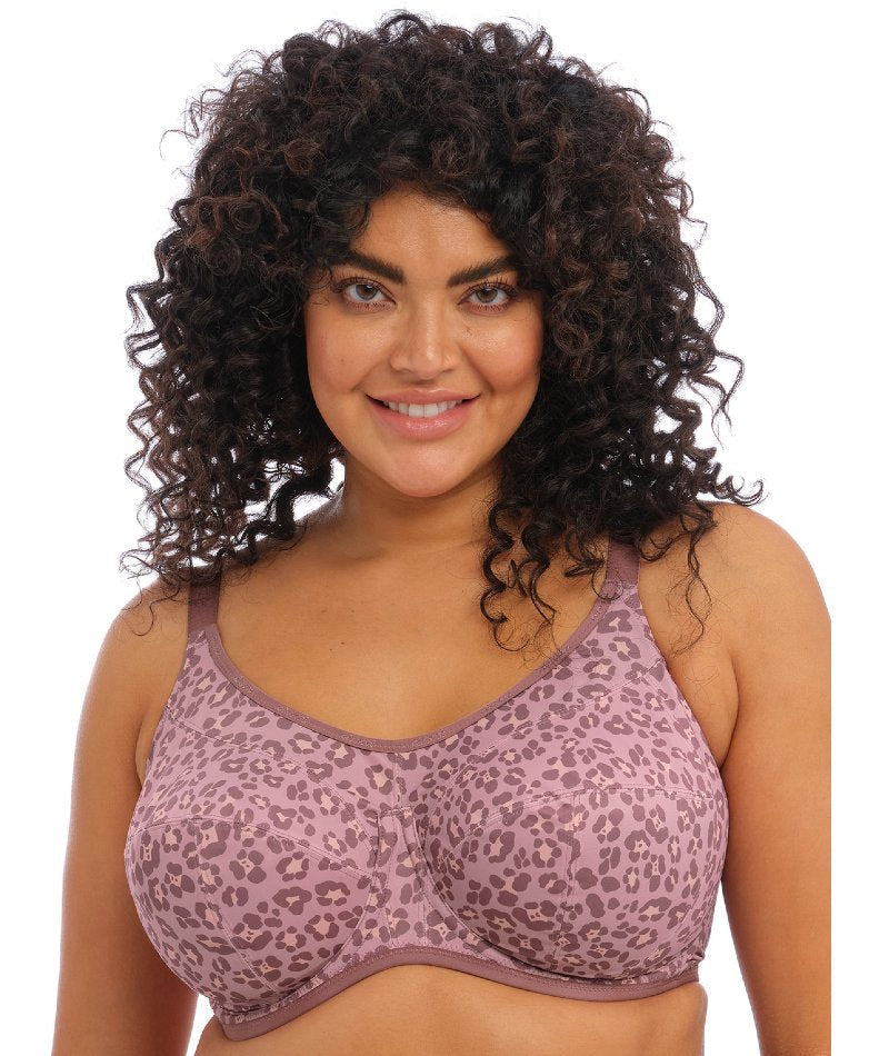 PEASKJP Sports Bra Plus Size Lace Full Coverage Unlined Underwire Bras for  Heavy Breast, Beige 44 