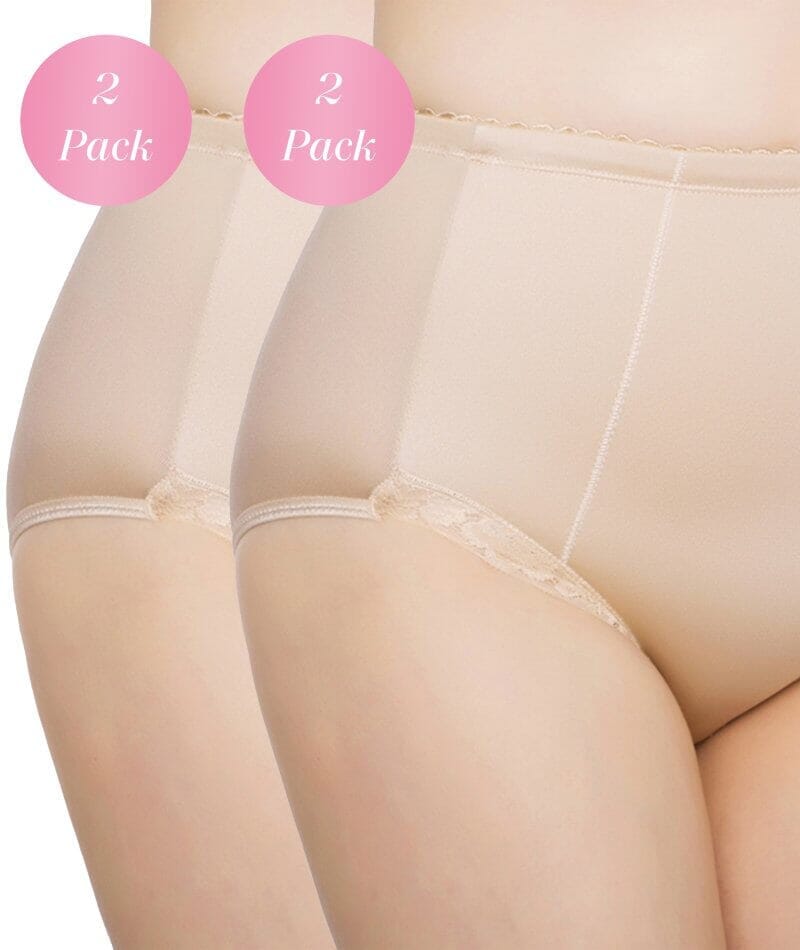 Ex-Store No VPL High Rise Microfiber Full Brief Knickers Nude 20