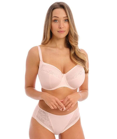 Camio Mio Lace Unlined Side Support Bra 38DD, Hazel/Barely There