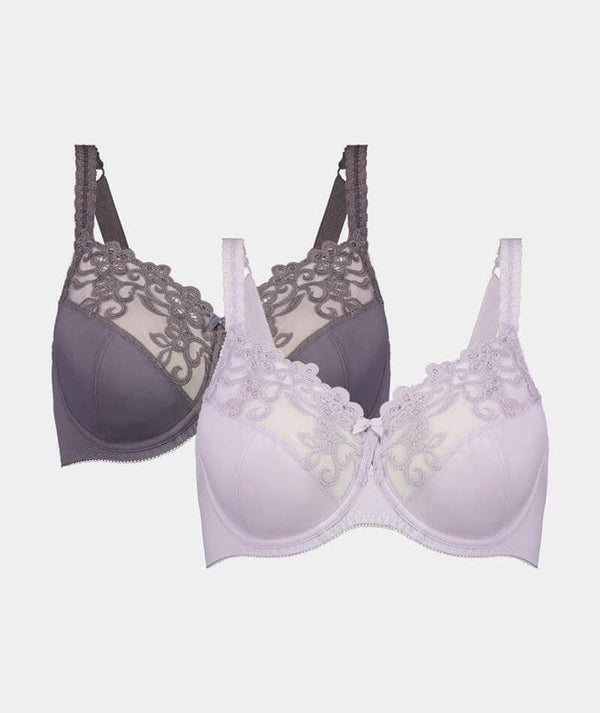 Fayreform Coral Underwire Bra - 2 Pack - Thistle/Rabbit - Curvy Bras