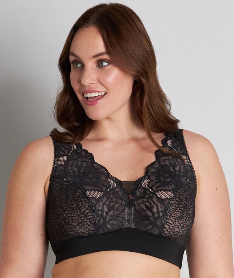 Fayreform My Fit Lace Push Up Plunge Bra P86-4053F Microchip