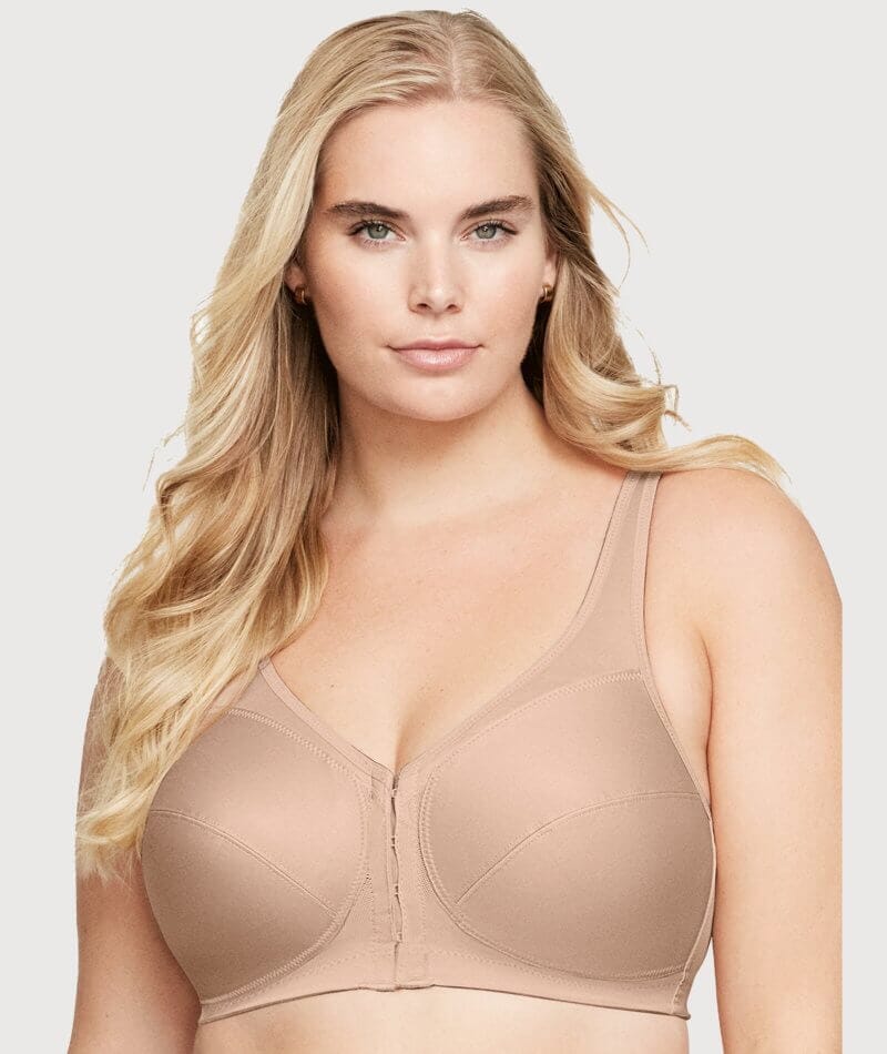 Bramour by Glamorise womens Figure Plus Size Luxury Underwire Low Cut  Keyhole - Tribeca #7006 Full Coverage Bra, Nude, 40C US at  Women's  Clothing store