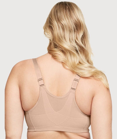 Women's Full Coverage Front Closure Bra Without Wire Back Support