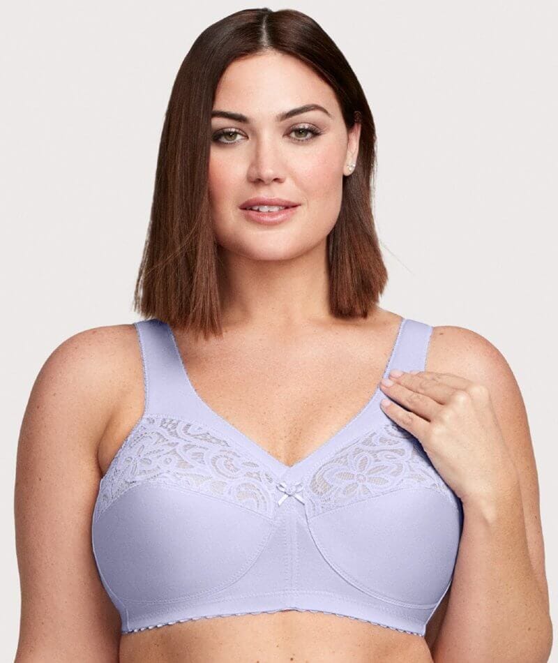 Emerson Women's Jacquard Wirefree Bra - White - Size 18B