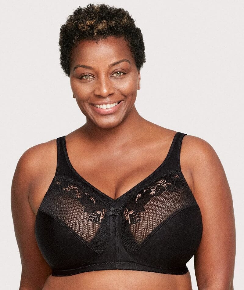 Bali Double Support® Lace Wirefree Bra Black 38D Nepal