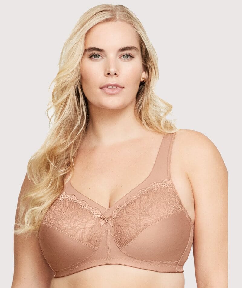 Bramour by Glamorise Women's Full Figure Plus Size Wirefree