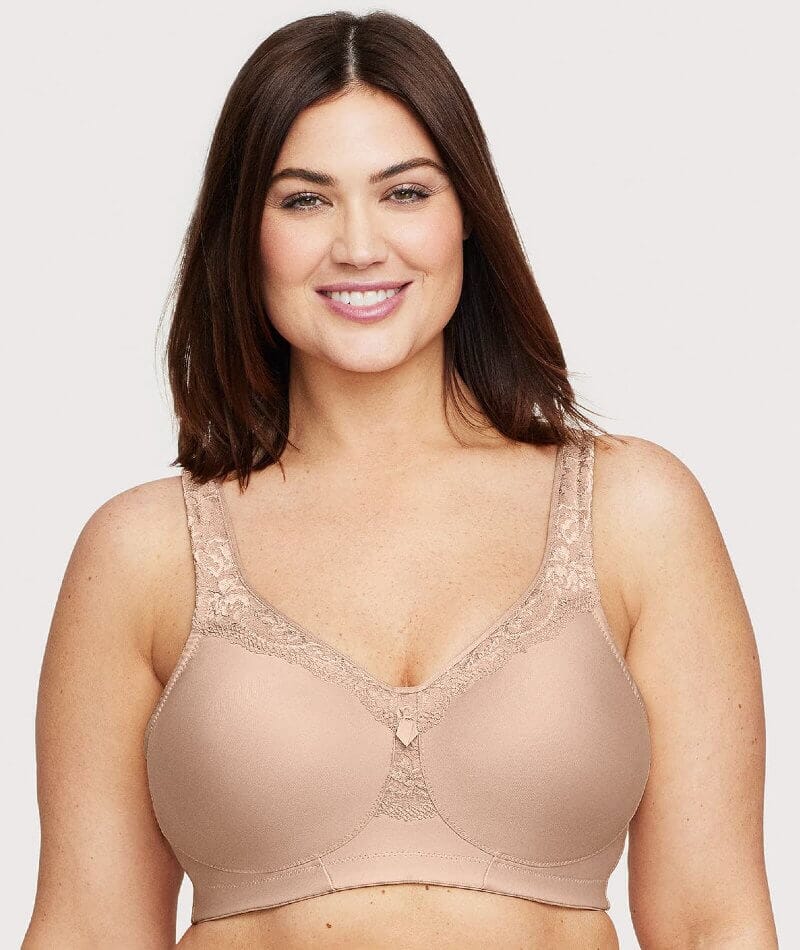 Exquisite Form Fully Front Close Wire-Free Posture Bra With Lace