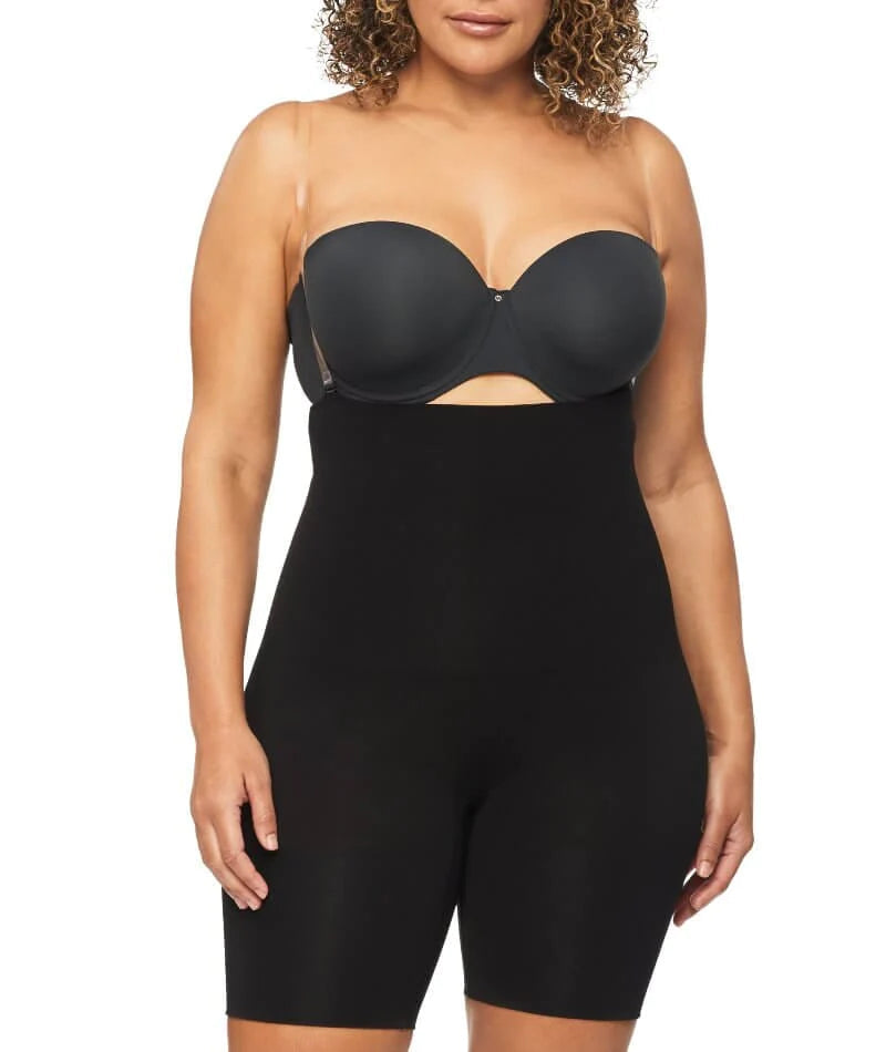 Nancy Ganz No VPL Waisted Thigh Shaper - Warm Taupe - Curvy Bras