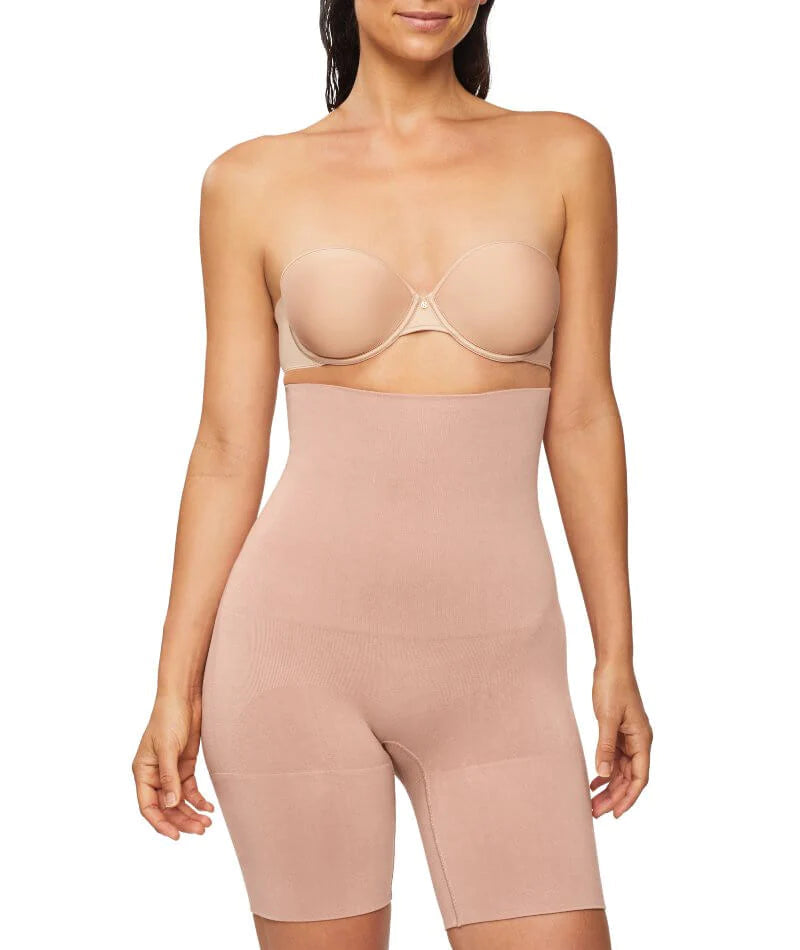 Body slimmer by Nancy Ganz 34B nude slip dress with bra cups shapewear
