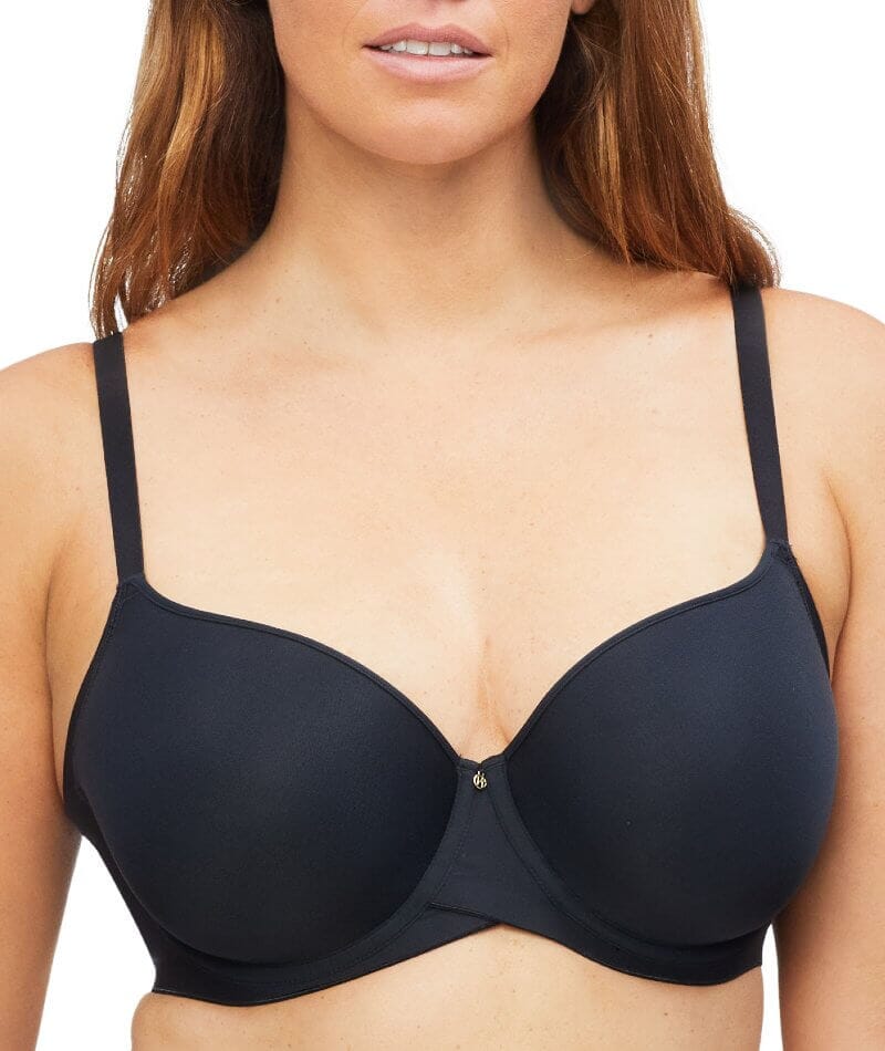 Nancy Ganz Revive Maya Underwire Lace Minimiser Bra - Black - Curvy