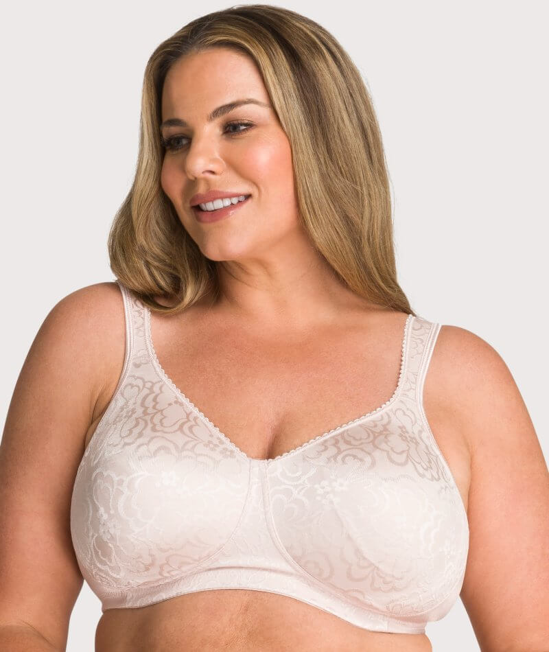 Exclare Women's Full Coverage Plus Size Comfort Double Support Unpadded  Wirefree Minimizer Bra (48DDD, Toffee) 
