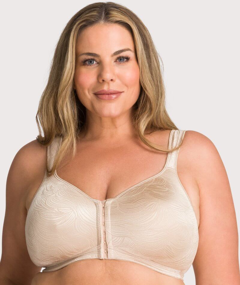 Playtex Comfort Revolution Swirl Wire-Free Bra - Nude Swirl - Curvy