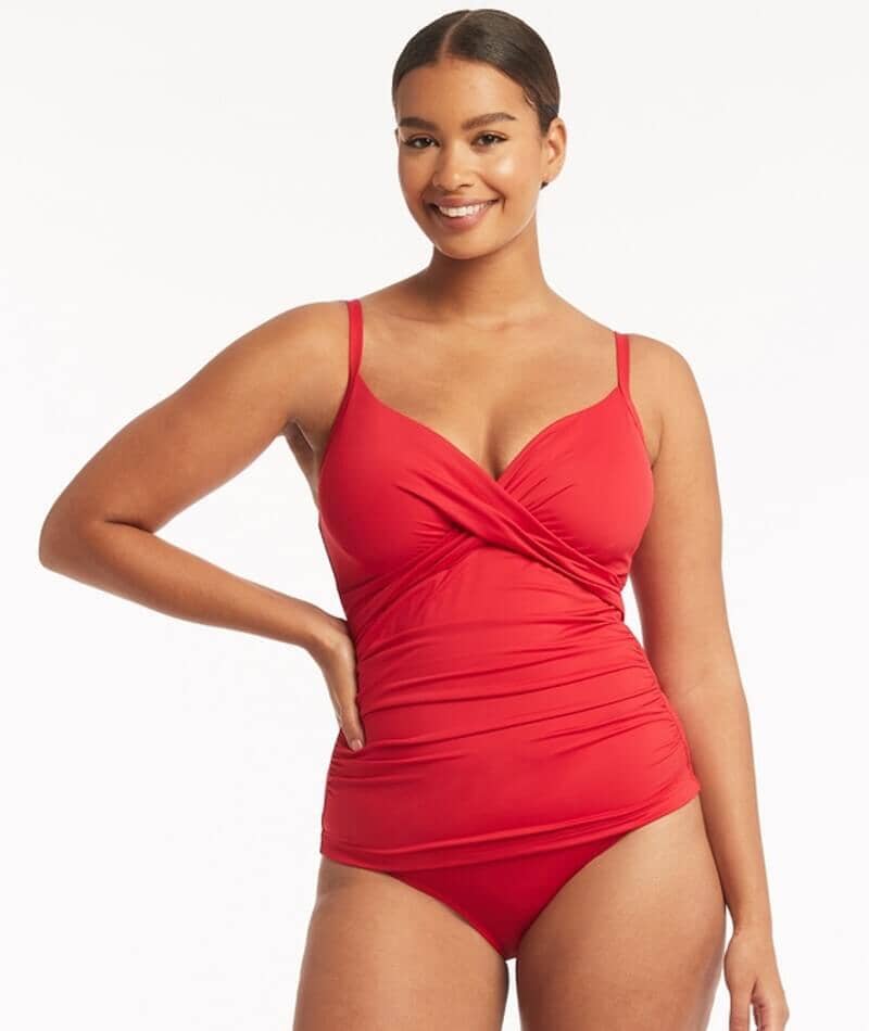 Tankini With Built In Underwire Bra Set Sustainable, Sea Level Australia