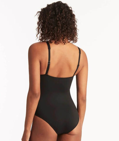 Sea Level Eco Essentials Long Sleeve A-DD Cup One Piece Swimsuit