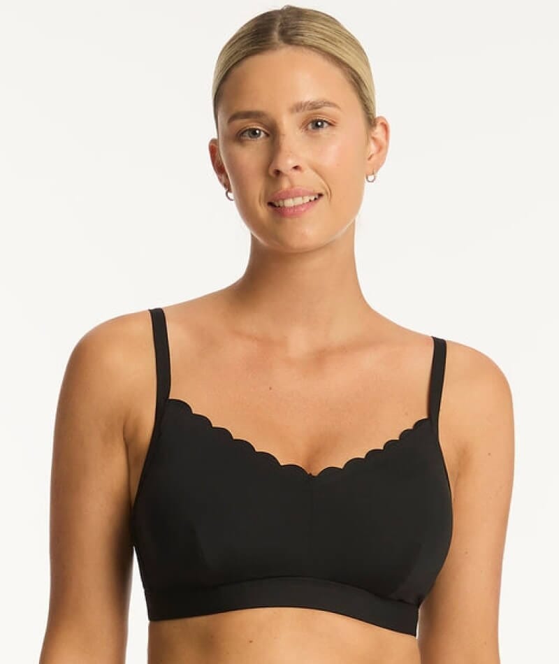 Underbliss Seamless Bamboo Blend Anti-Chafing Shorts - Black - Curvy Bras