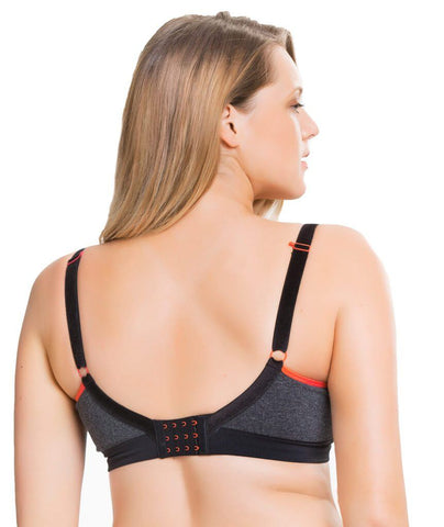 Sugar Candy Fuller Bust Seamless F-HH Cup Wire-free Lounge Bra - Black