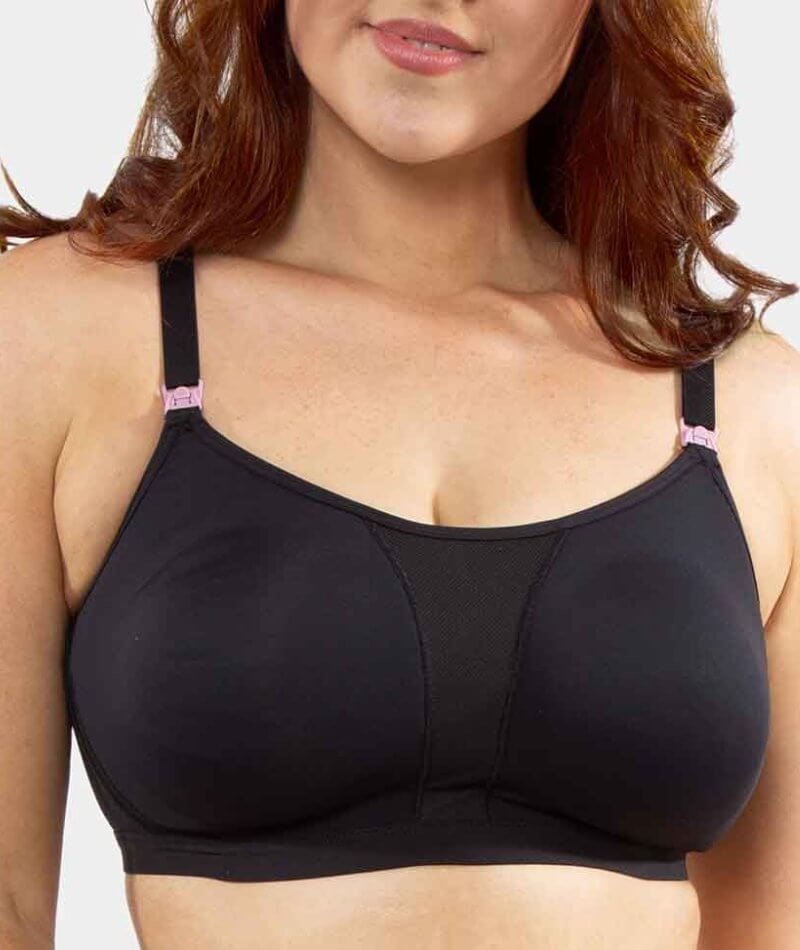 Women's Plus Size Bralette Comfort Revolution Minimizer Underwire Sleep  Bras Full Coverage Back Close Cotton Bra
