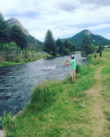 luc ried fly fishing on the big thompson in estes park