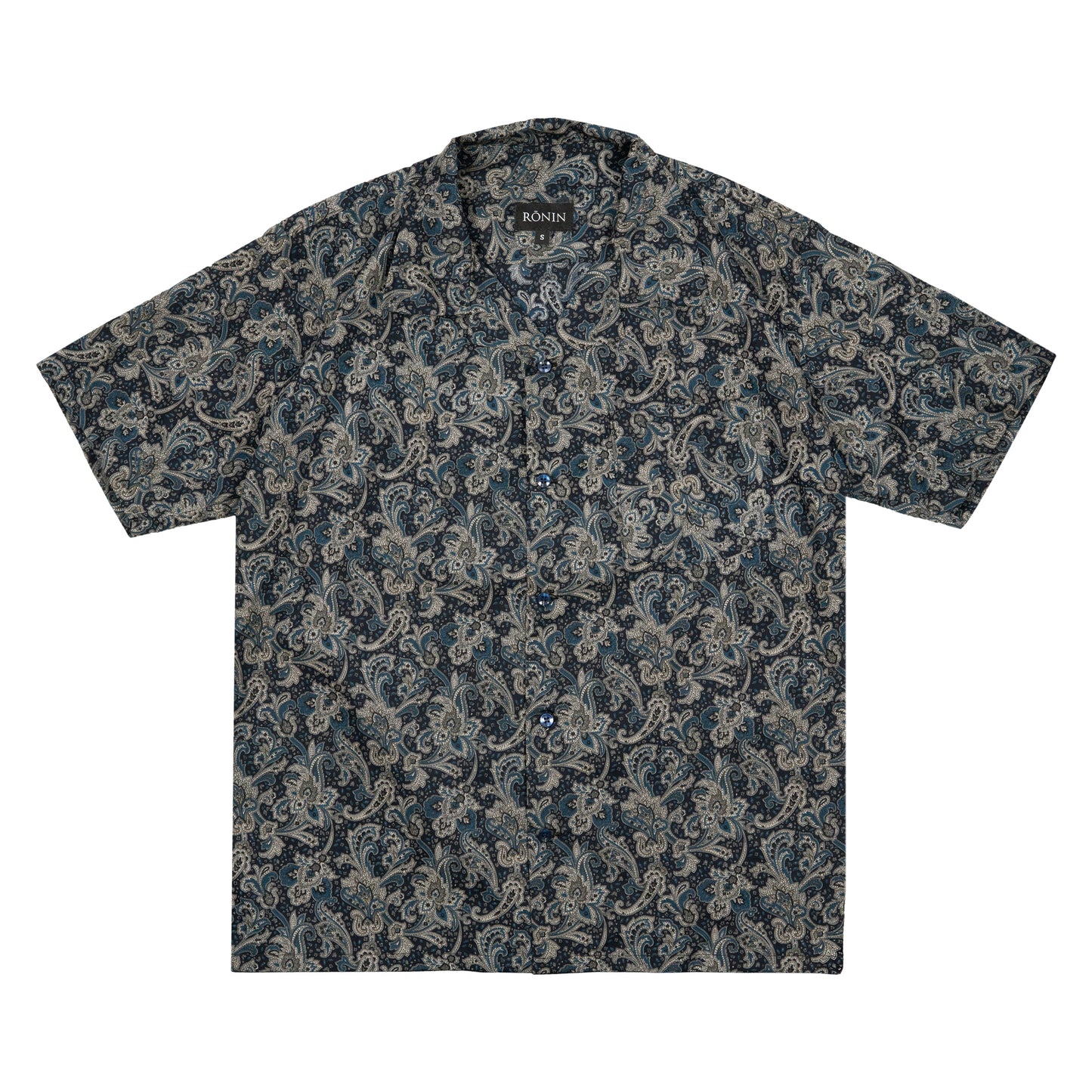 Paisley Shirt - Navy – RŌNIN