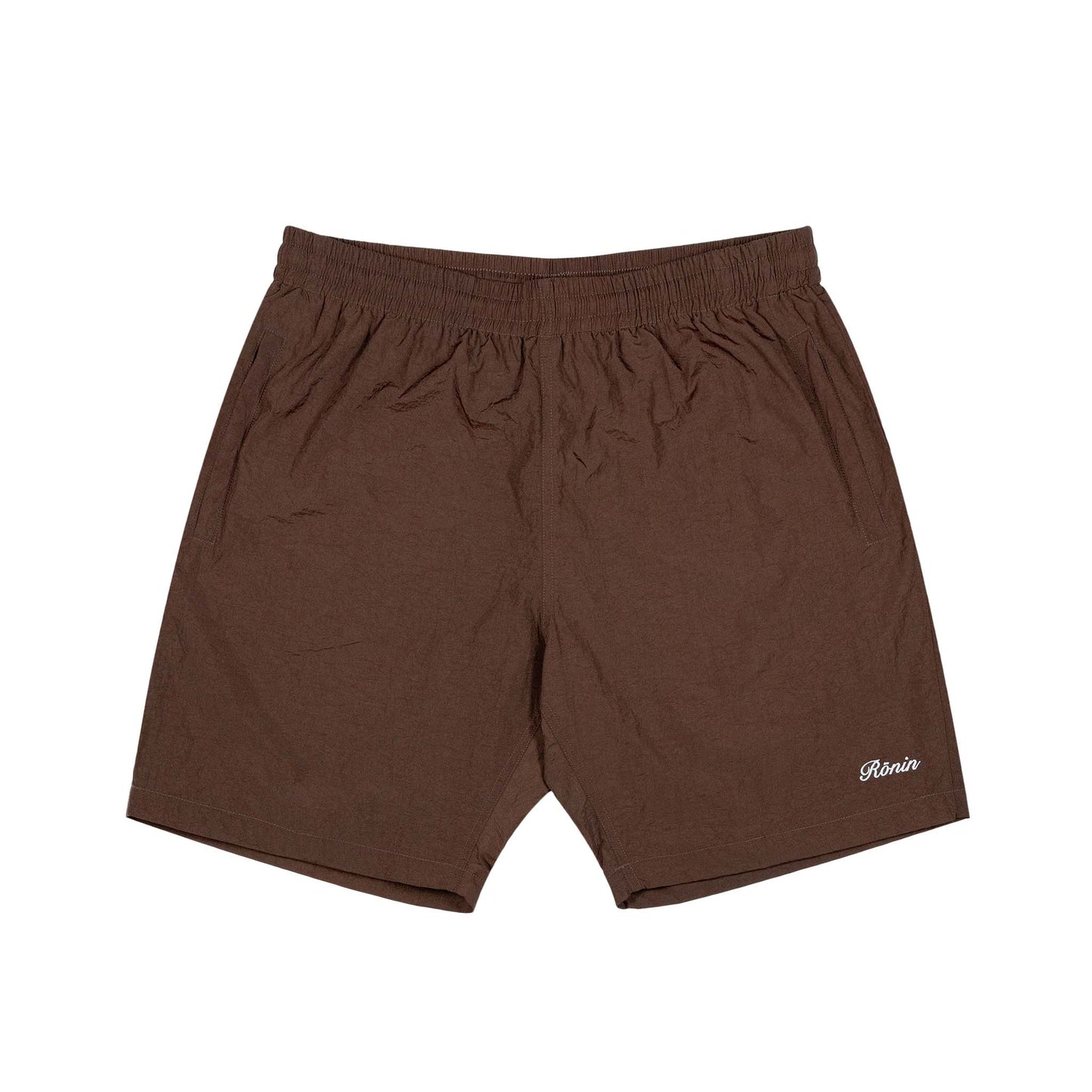 Crinkle Nylon Shorts - Brown – RŌNIN