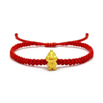 Cheerful Goat Chinese Zodiac Red String Bracelet (24K) – Lucky D