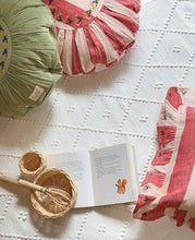 画像をギャラリービューアに読み込む, 【ラスト1点】Sirkus stripe embroidered cushion - Strawberry (Cover only)
