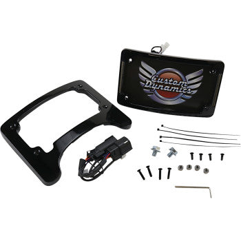 Custom Dynamics Turn signal eliminator tri-radius plate