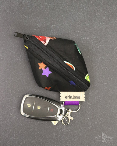 Notions Gem Key Fob to keep things you need handy with your keys so they never get lost in your knitting or crochet bag. - Erin Lane Bags