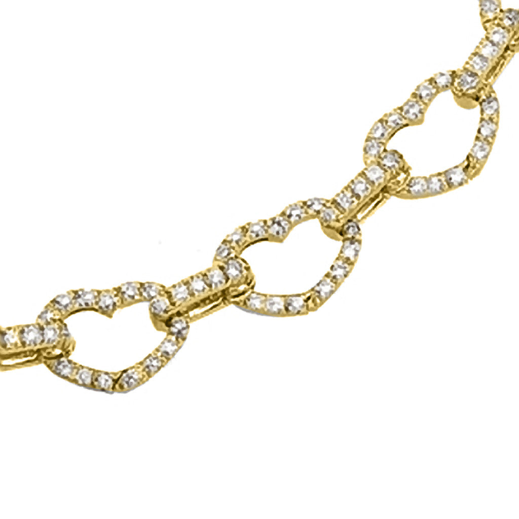 Basha Heart Shaped Full Pave Open-Link (Large) – AB CORP