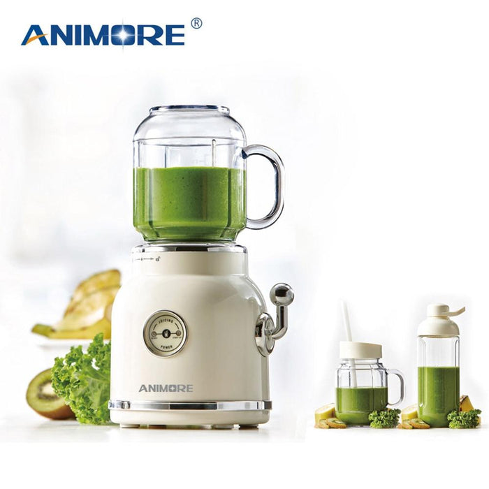 Animore Blender Juicer Retro Fruit Baby Food Milkshake Mixer Meat Grinder Multifunction Juice Maker Machine Portable Blender