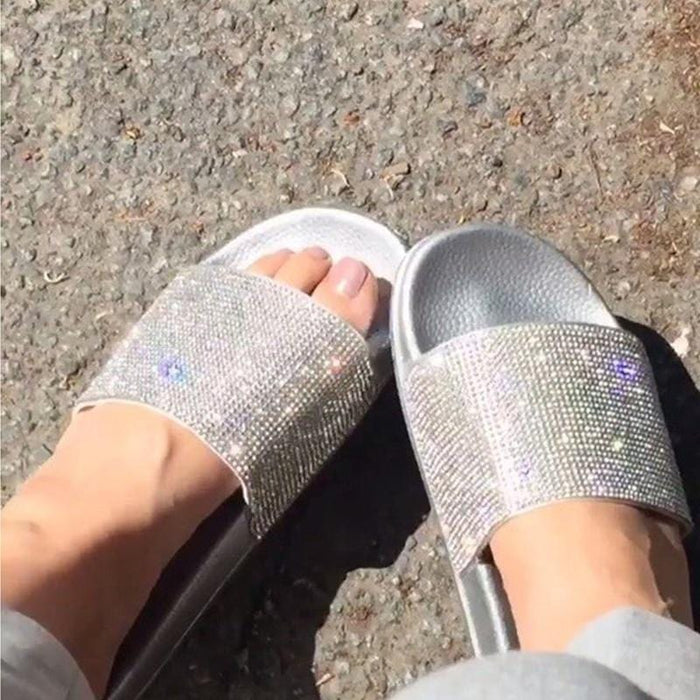 bling slides for women