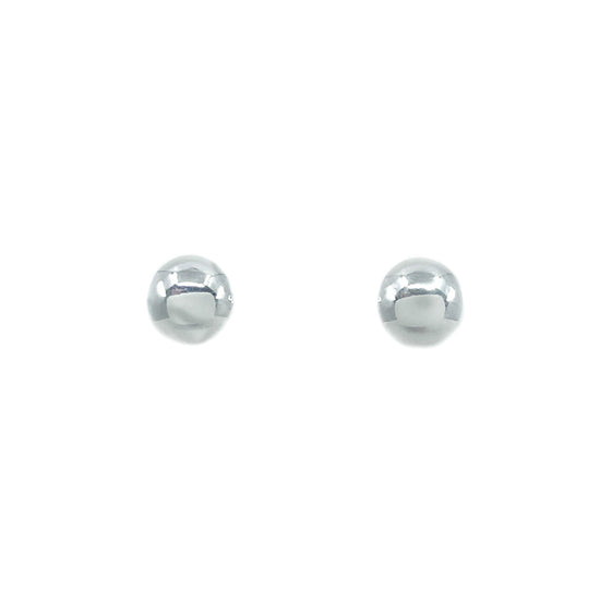 Load image into Gallery viewer, Sterling silver &amp;quot;Navajo Pearl&amp;quot; earrings are a small silver ball design stud earring on sterling silver posts. 
