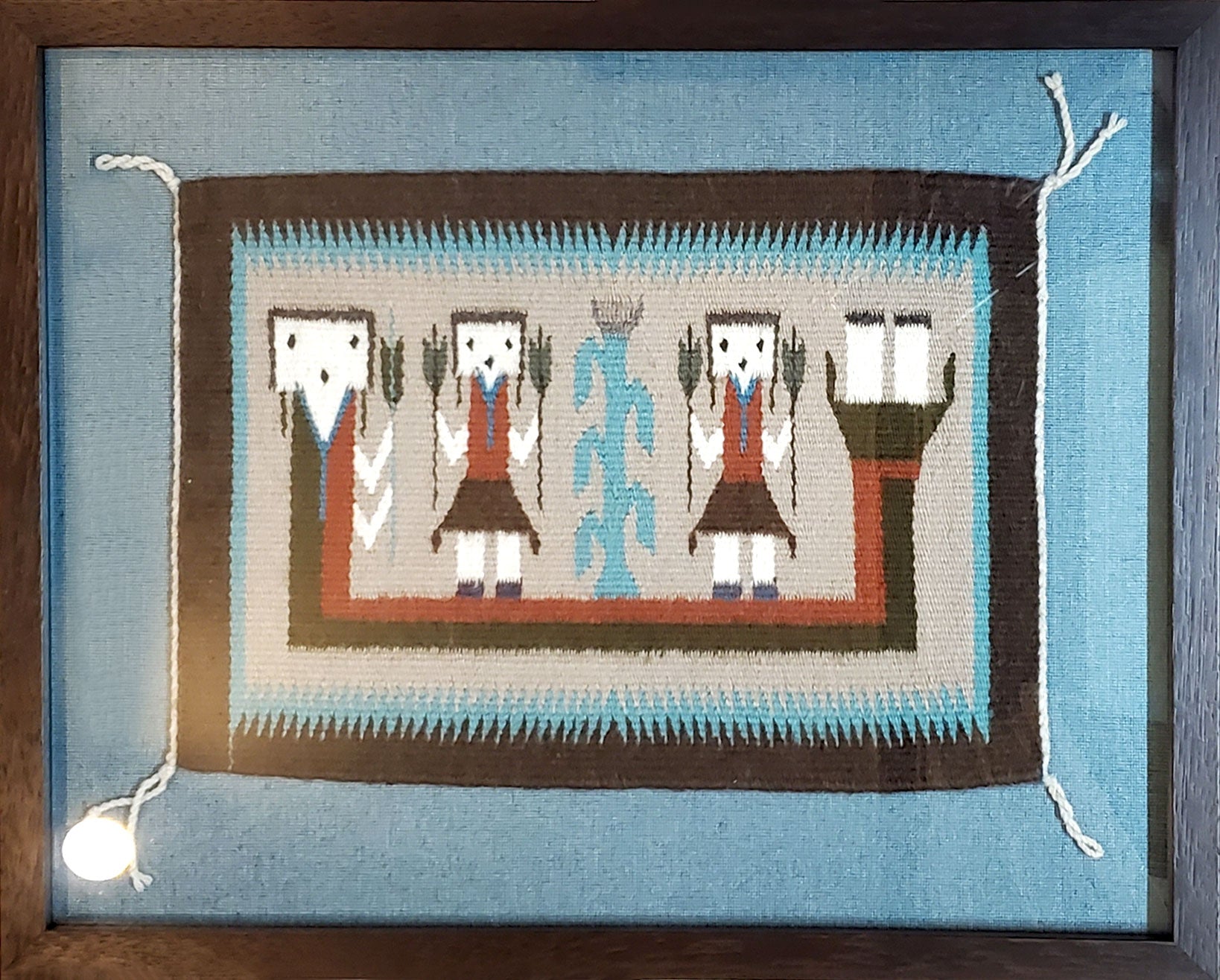 Framed Navajo Yei Rug Native Seeds Search