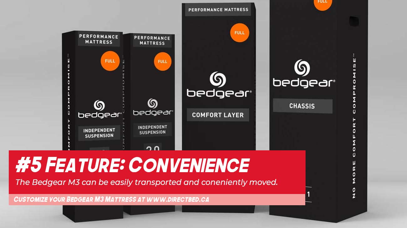 Bedgear M3 Mattress is easily and conveniently moved 
